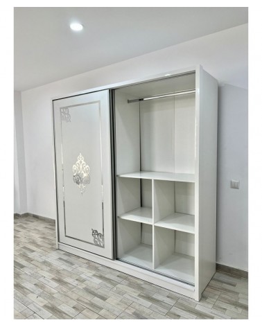 Dulap COD101, Alb, Pal, Oglinda