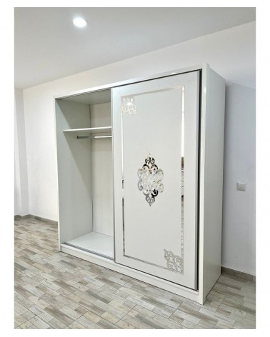 Dulap COD101, Alb, Pal, Oglinda