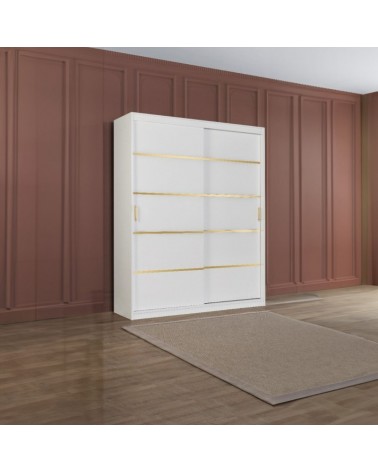 Dulap Otto Alb - Fara Oglinda Lungime 150cm, / Latime 61cm, Inaltime 210cm