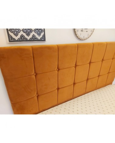 Set Dormitor Queen Alb/Caramiziu, 4 Piese, Pat Complet Tapitat Caramiziu 160 X 200, 2Noptiere, Dulap Cu Oglinda 150cm lungime