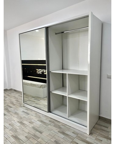 Dulap COD103 Alb+Negru, 200x206x61cm