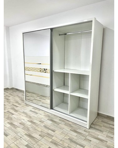 Dulap COD103 Alb+Auriu, 200x206x61cm