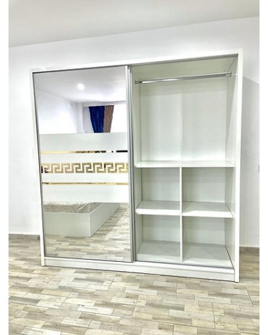 Dulap COD103 Alb+Auriu, 200x206x61cm