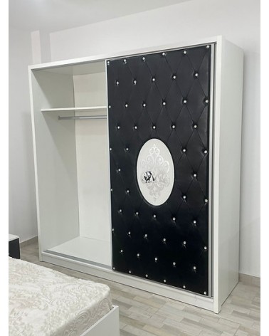 Dulap COD102 Alb+Negru, 200x206x61cm