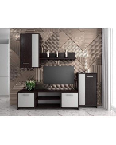 Mobilier living MAKAZA, Wenge/Alb, PAL, 190x120x40 cm