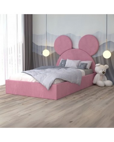 Pat Tapitat Mickey 5 Roz 140x200cm + Saltea 20cm Grosime