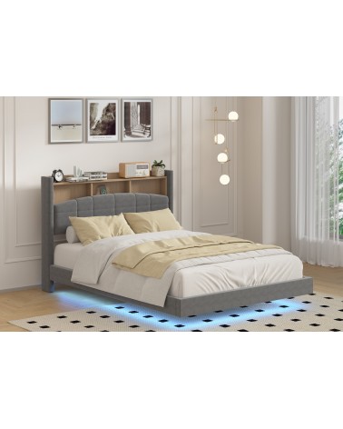 Set Pat Valencia Gri Cu Saltea 160x200cm 20cm grosime