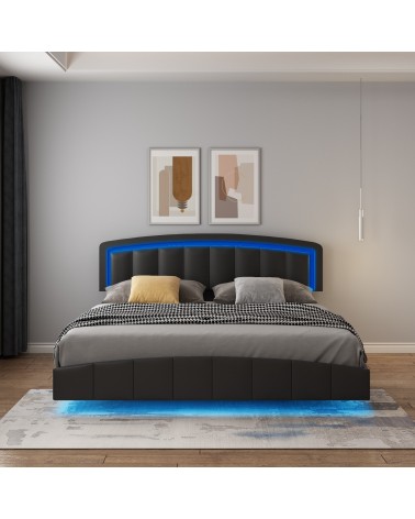 Set Pat Andorra Negru Cu Saltea 160x200cm 20cm grosime