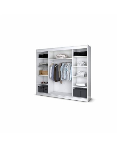 Dressing David Gri Cu Oglinda, Înălțime 208 cm , Latime 250 cm , Adâncime , 60 cm